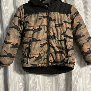Kids Camouflage Puffer Jacket